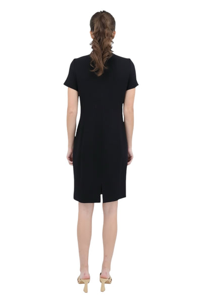 Double Face Wool Crepe Medallion Dress