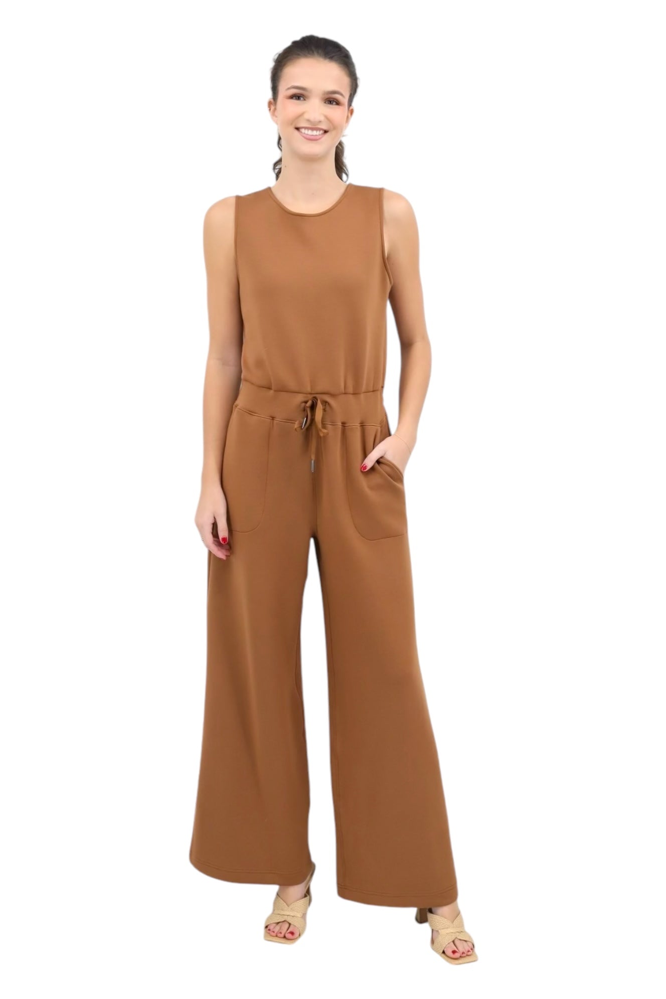 Air Essentials Jumpsuit in Cocoa