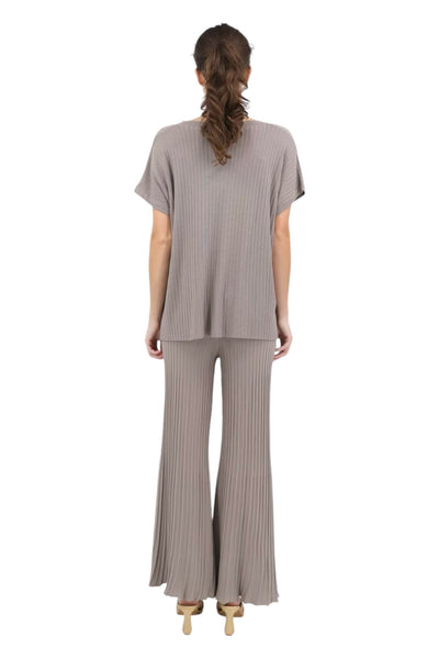 Julia Wide-Leg Pant in Taupe