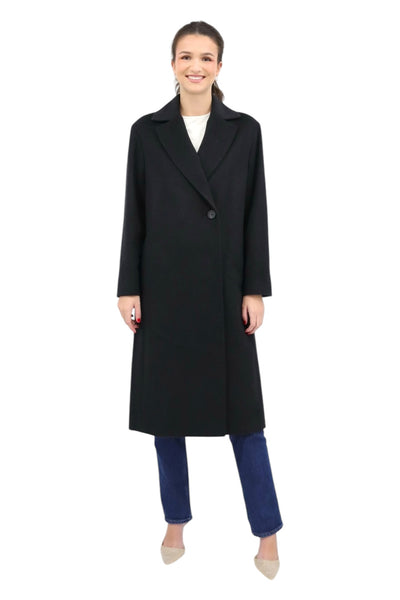 Wool, Cashmere Coat in Graphite