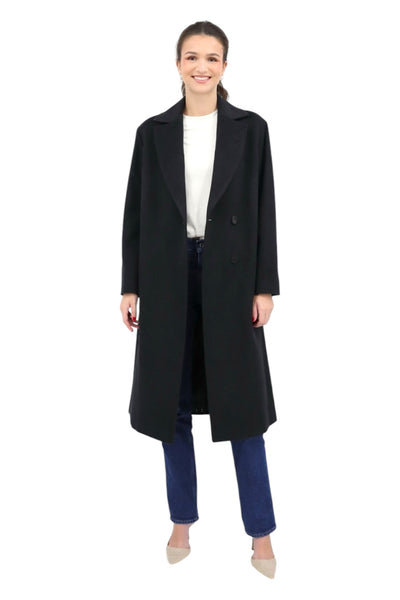 Wool, Cashmere Coat in Graphite