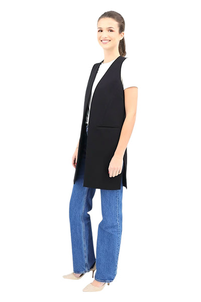 Long Vest in Black