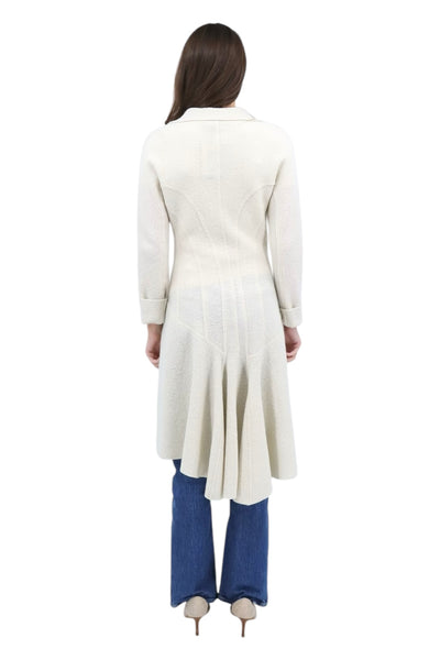 Angelique Wool Lana Coat in Winter White