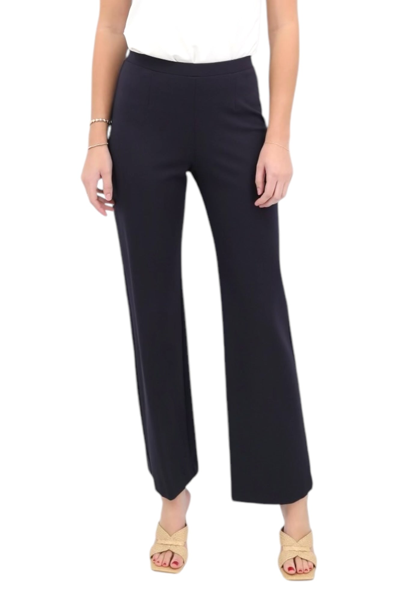 Straight Leg Pant in Navy