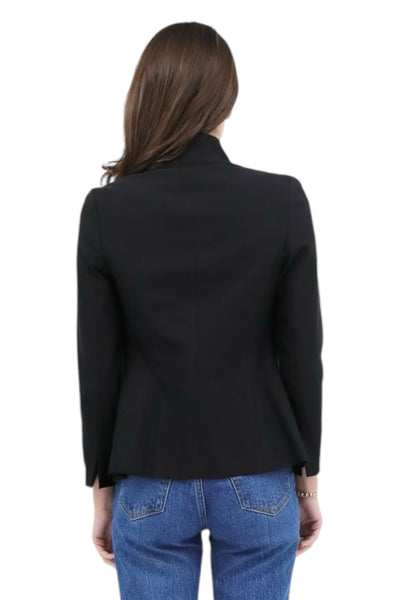 Rayon Tech Shaped Jacket in Black