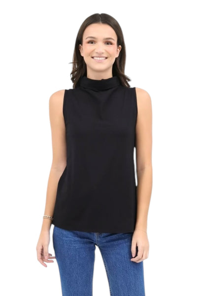 Sleeveless Turtleneck in Black