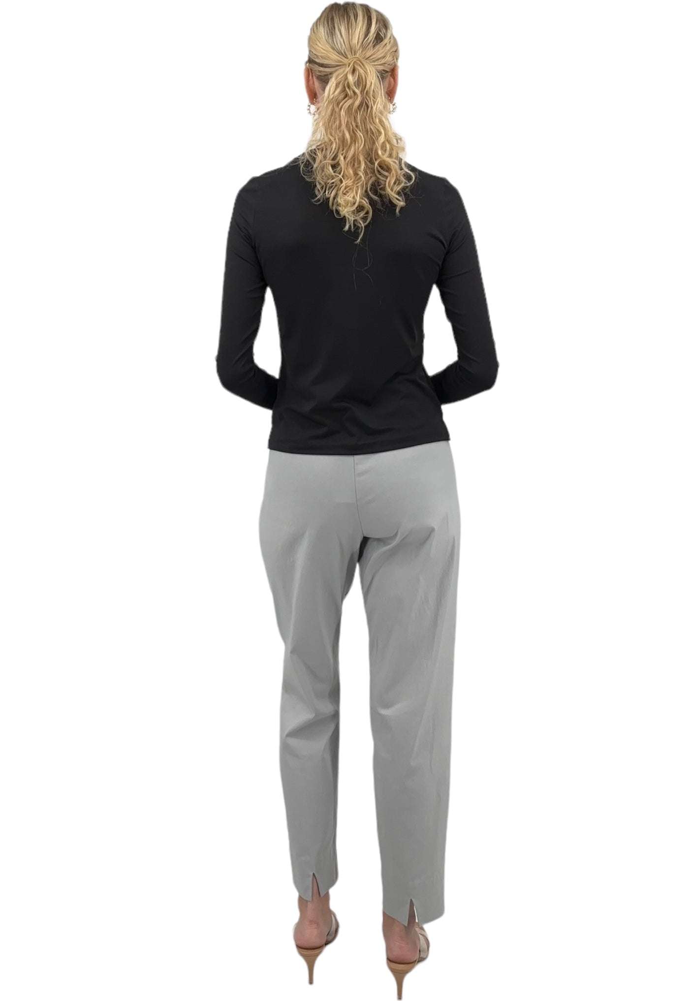 Milo Ankle Pant in Silver