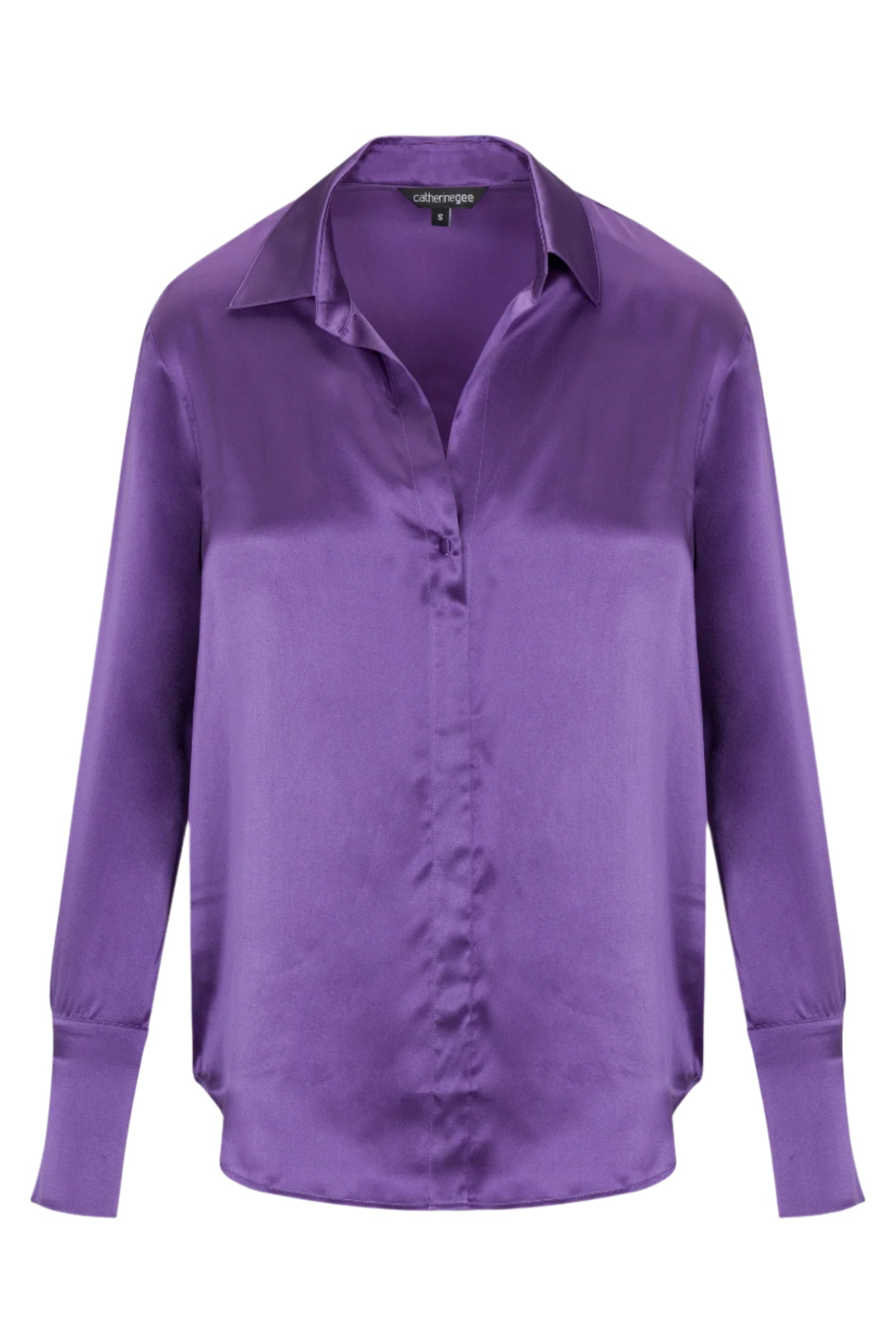 Daria French Cuff Blouse in Purple