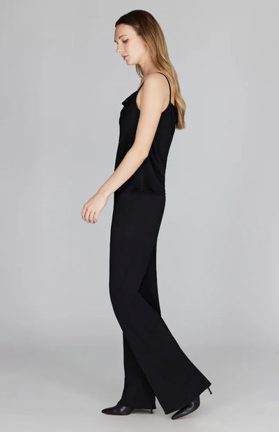 Drape Front Camisole in Black