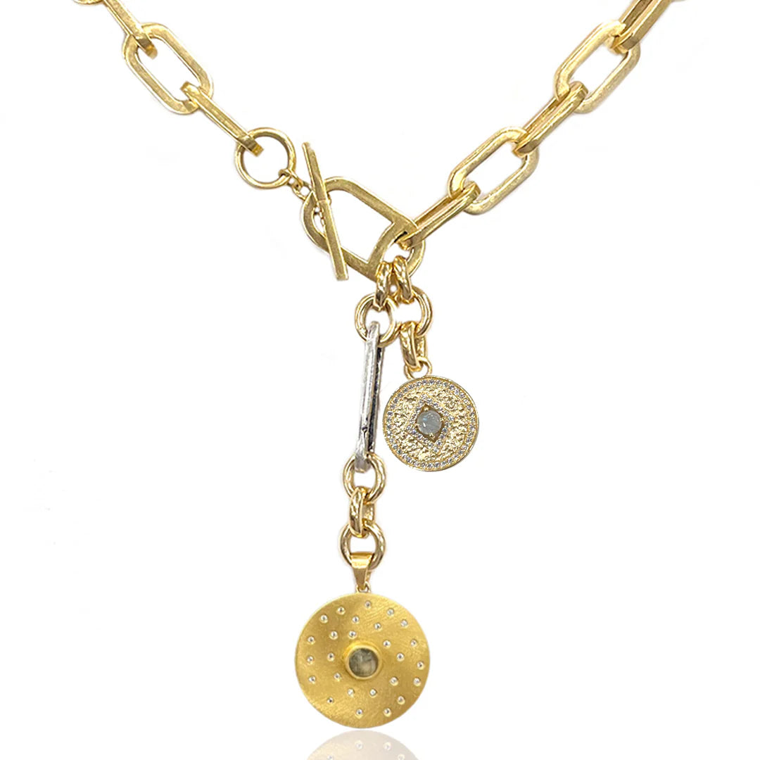 Gold Rico Rondo Toggle Necklace