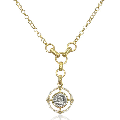 Gold Miko Coin Necklace