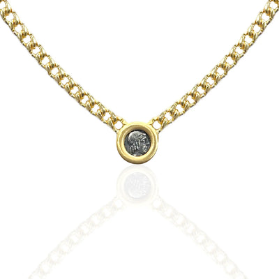 Gold Olena Coin Necklace