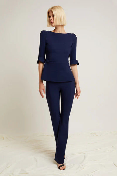 Venus High Waist Jersey Pant Blu Notte