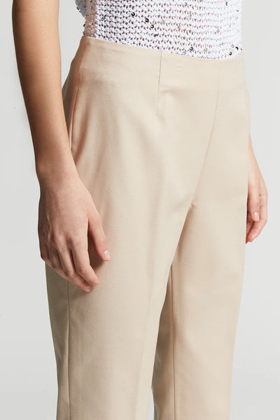 Cigarette Trousers in Amber Beige