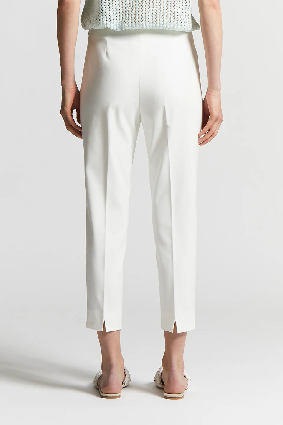 Cigarette Trousers in Cloud White