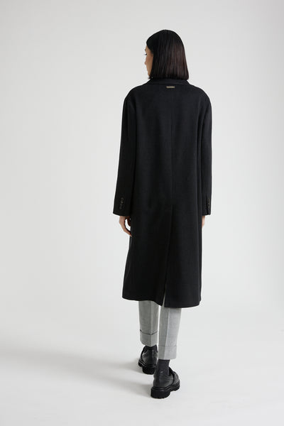 Wool, Cashmere Coat in Graphite