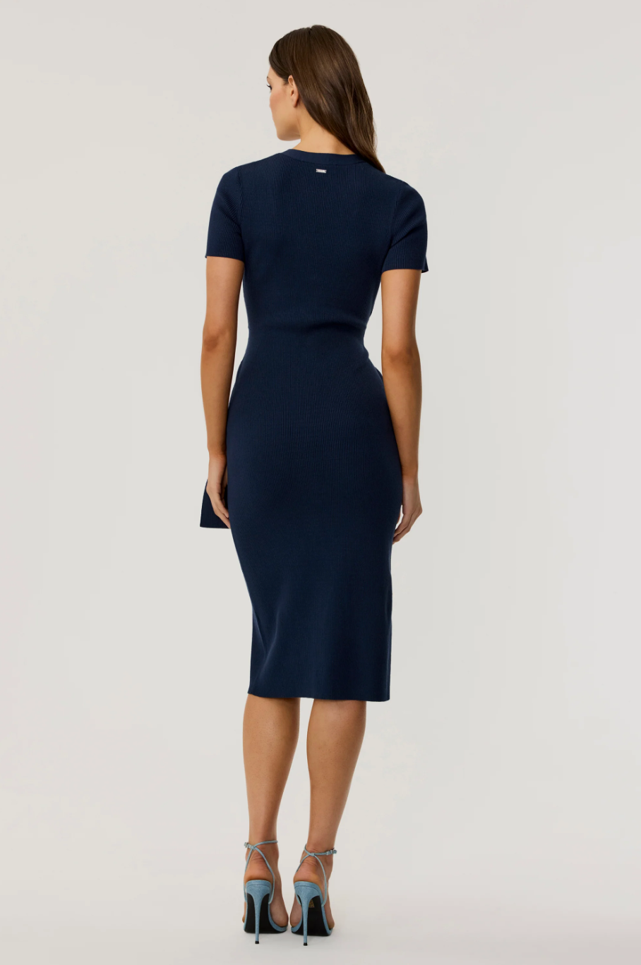 Agnes Short Sleeve Cardi Dress in Navy