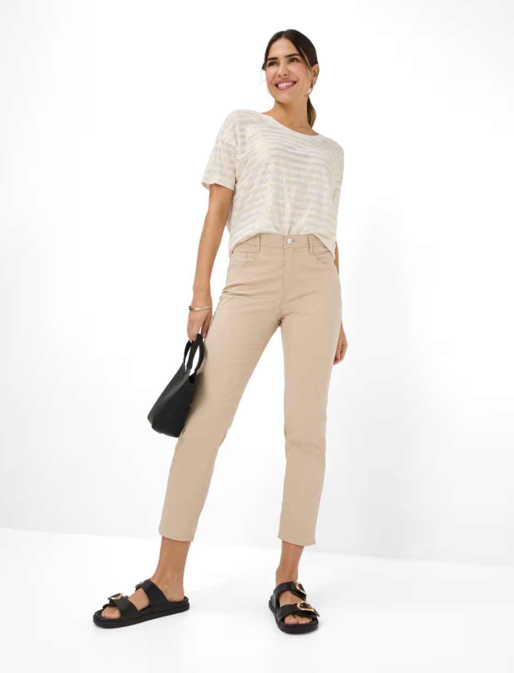 Mary 5-Pocket Pant in Almond