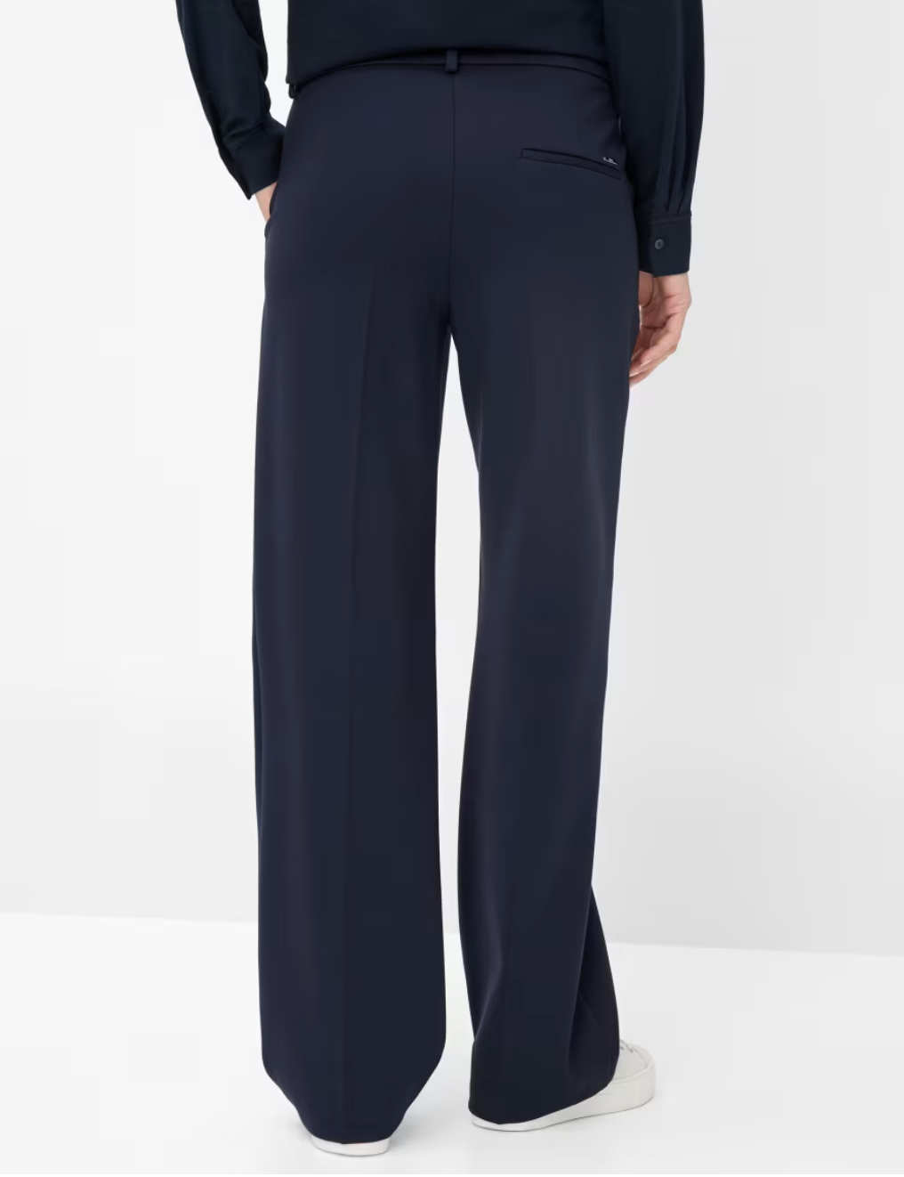 Maine Wide Leg Jersey Palazzo Pant in Navy