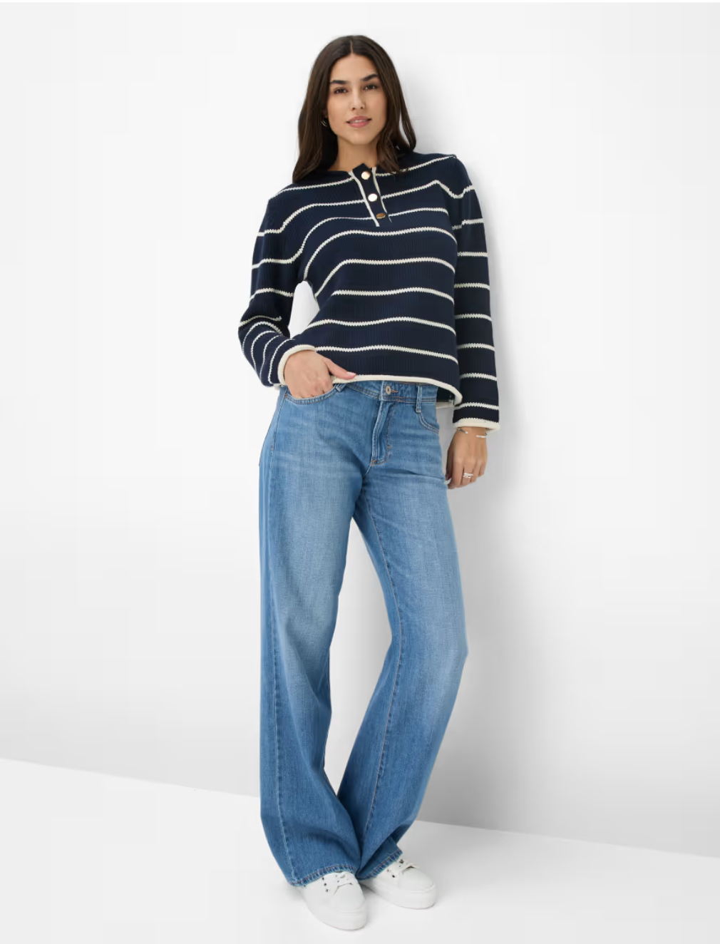 Maine Wide Leg Jean in Ultra Regular Blue