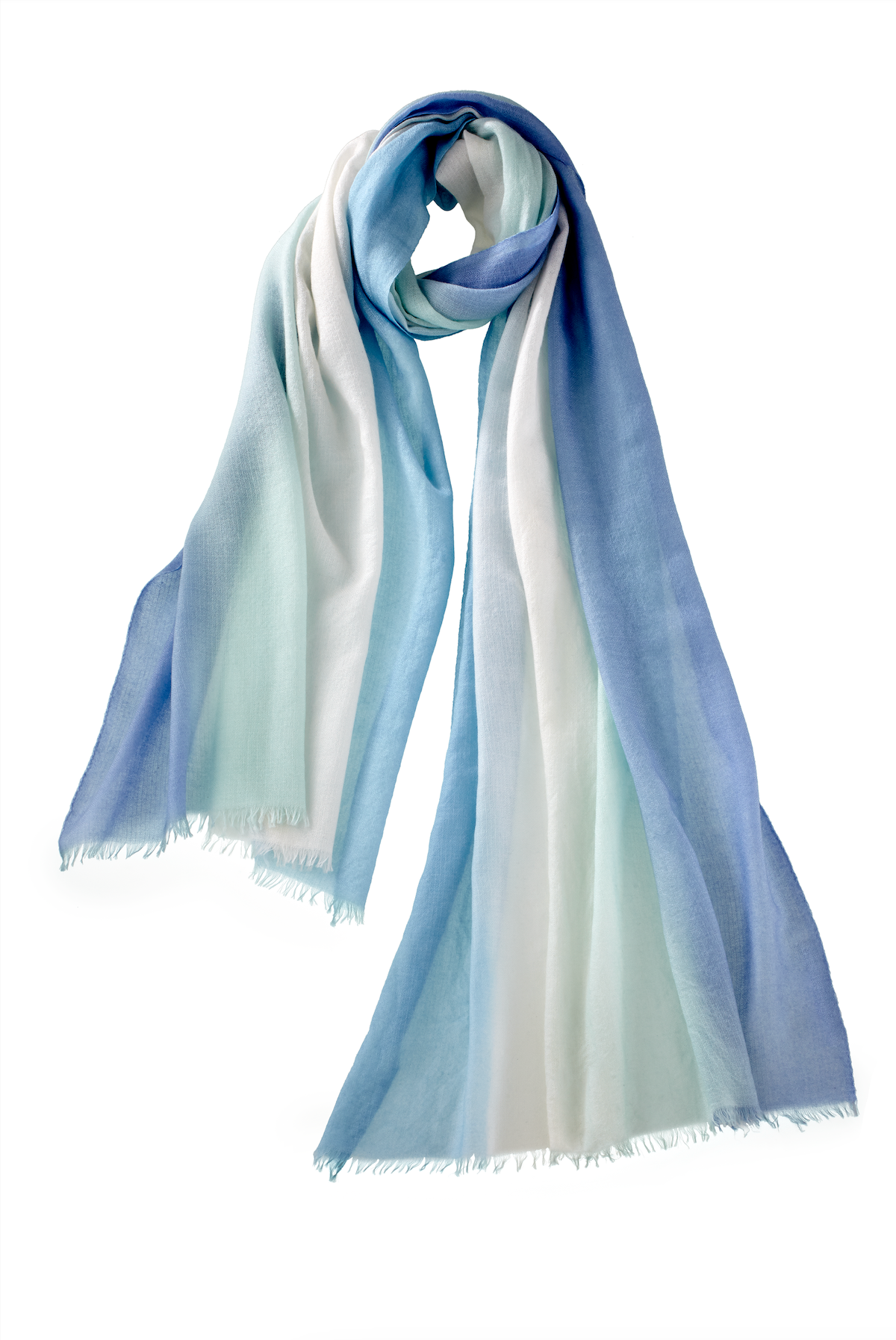 Ombré Scarf in Placid Blue Mint