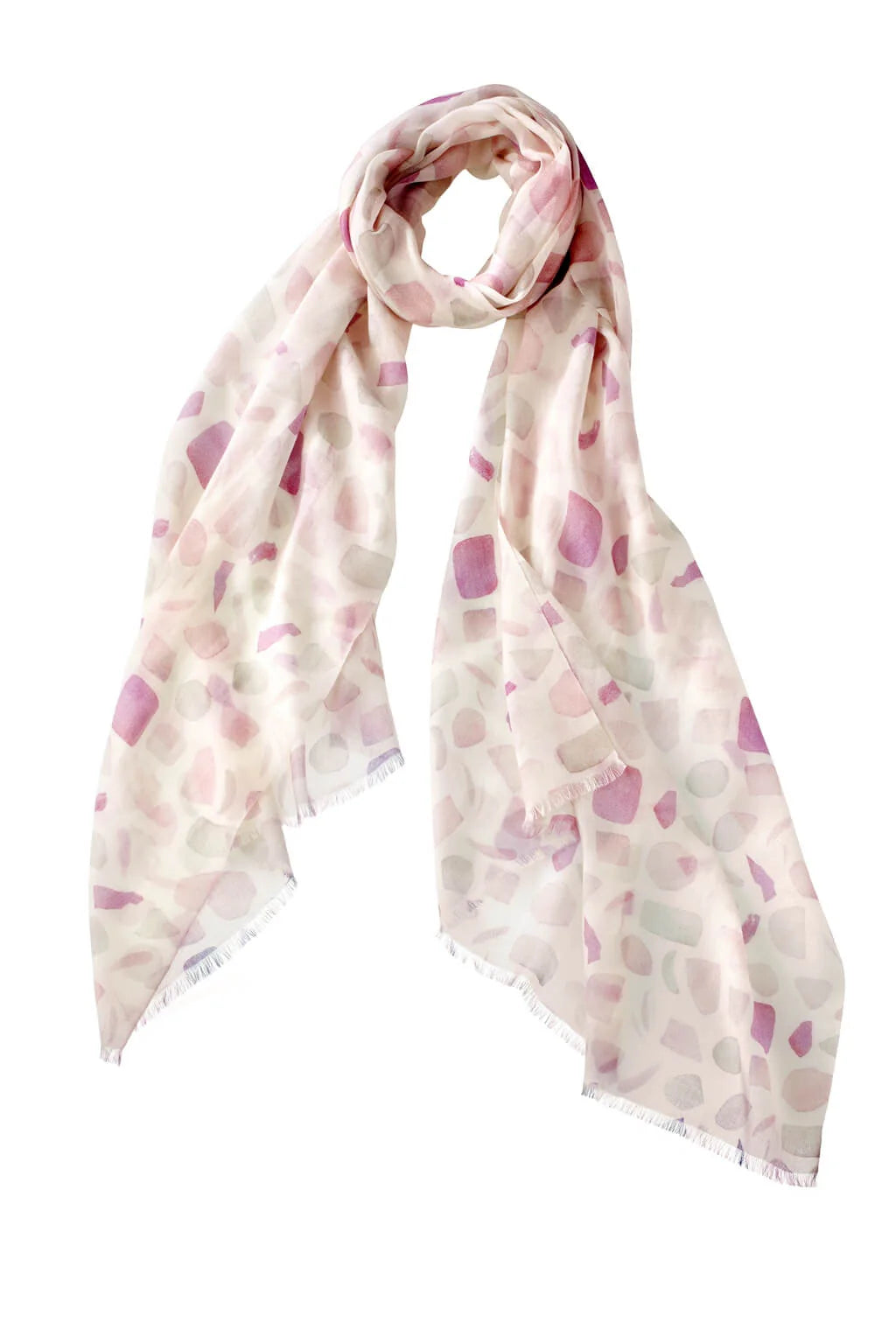 Sea Glass Scarf in Pink Multi