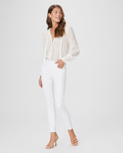 Verdugo Ankle Mid Rise Ultra Skinny in Crisp White