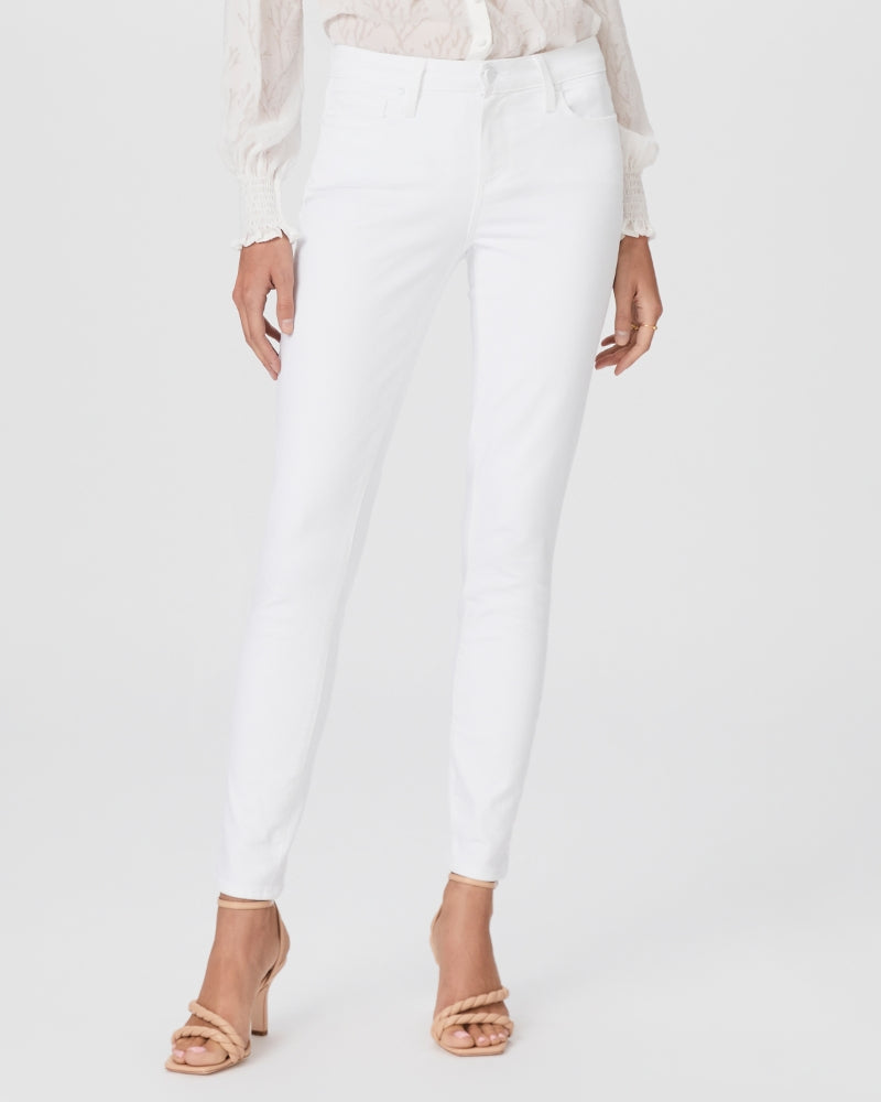 Verdugo Ankle Mid Rise Ultra Skinny in Crisp White