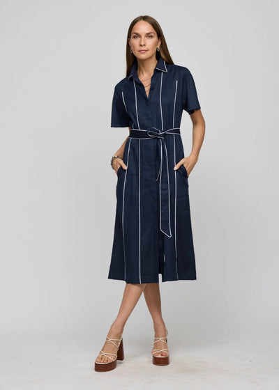 Joanna Dress in Navy