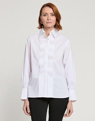 Long Sleeve Lilith Blouse in White